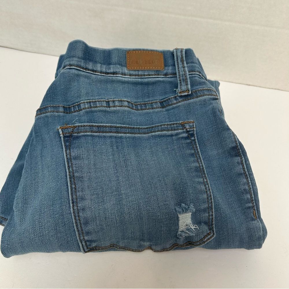Judy Blue High Rise Pull On Boyfriend Jegging Distressed Style #88369 Size 11/30